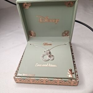 Disney Silver Mom Necklace